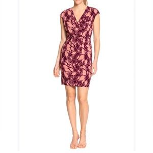 NWT London Times v neck above the knee colorful summer dress